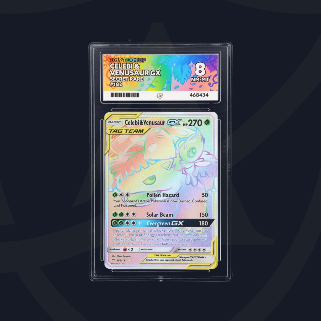 Celebi & Venusaur GX – Team Up – 182/181 – Secret Rare – ACE&nbsp;8