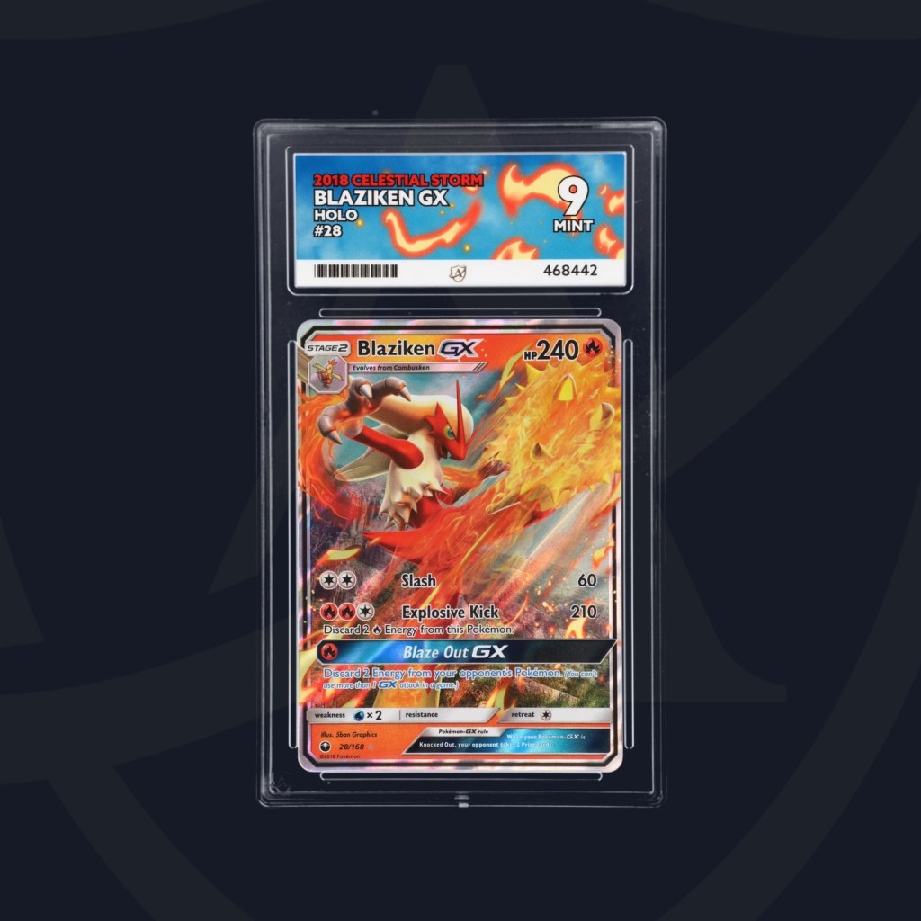 Blaziken GX – Celestial Storm – 28/168 – Holo – ACE&nbsp;9