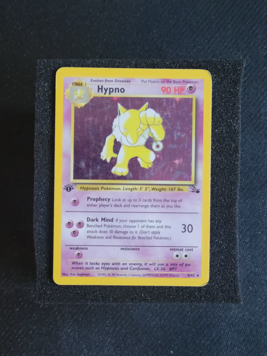 Hypno 8/62 – 1st Edition&nbsp;Fossil