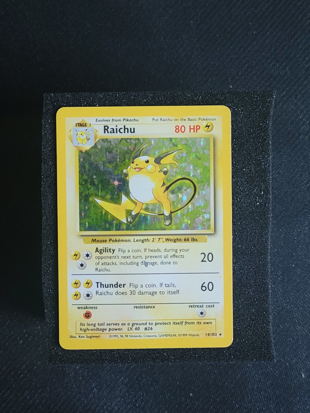 Raichu 14/102 – Base set –&nbsp;LP